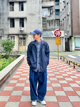 「ANGLAN（アングラン）のアイテム」を使った、jacky0819さん（メンズ・170cm）の冬コーディネート