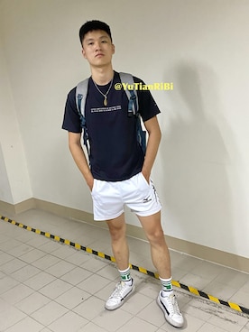 「Life8（ライフエイト）のアイテム」を使った、IG: YuTianRiBiさん（メンズ・175cm）の秋コーディネート