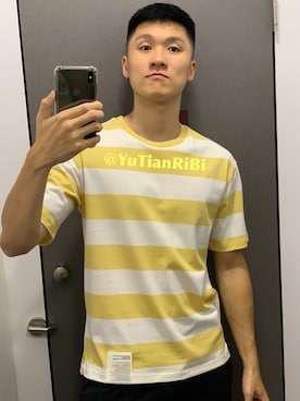 「NET（ネット）のアイテム（トップス）」を使った、IG: YuTianRiBiさん（メンズ・175cm）の冬コーディネート