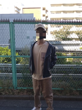 「Rodeo Crowns（ロデオクラウンズ）のアイテム（パンツ）」を使った、199930さん（メンズ・167cm）の秋コーディネート