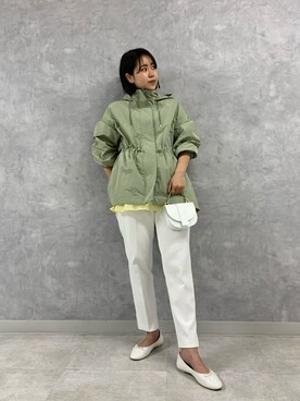 「Rouge vif（ルージュヴィフ）のアイテム（ブルゾン）」を使った、KONOMIさん（レディース・160cm）の春コーディネート