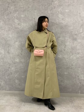 「Rouge vif（ルージュヴィフ）のアイテム（トレンチコート）」を使った、KONOMIさん（レディース・160cm）の春コーディネート