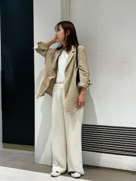 「Rouge vif（ルージュヴィフ）のアイテム（ジャケット/アウター）」を使った、KONOMIさん（レディース・160cm）の春コーディネート