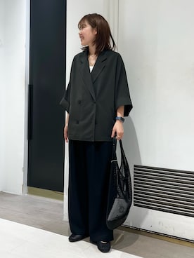 「アイテム（テーラードジャケット）」を使った、KONOMIさん（レディース・160cm）の夏コーディネート