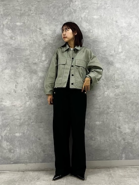 「Rouge vif（ルージュヴィフ）のアイテム（ブルゾン）」を使った、KONOMIさん（レディース・160cm）の春コーディネート