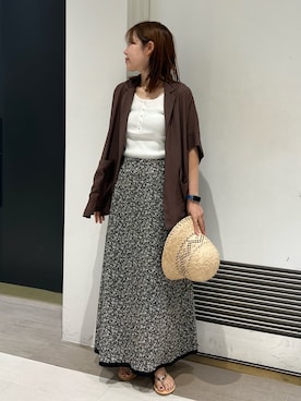 「NICOLAS LAINAS（ニコラスライナス）のアイテム」を使った、KONOMIさん（レディース・160cm）の夏コーディネート