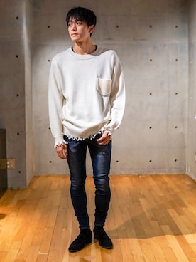 「RATTLE TRAP（ラトルトラップ）のアイテム（ブーツ）」を使った、RT staffstylingさん（メンズ・176cm）の秋コーディネート