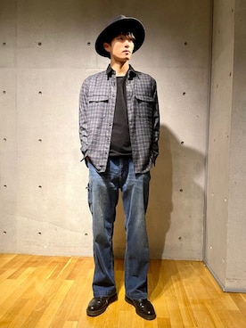 「RATTLE TRAP（ラトルトラップ）のアイテム（帽子）」を使った、RT staffstylingさん（メンズ・176cm）の秋コーディネート