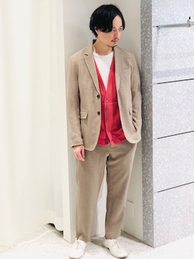 「UNION STATION（ユニオンステーション）のアイテム（その他パンツ）」を使った、RT staffstylingさん（メンズ・168cm）の春コーディネート