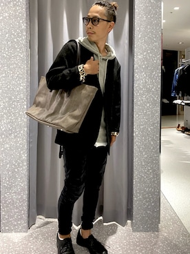 「RATTLE TRAP（ラトルトラップ）のアイテム（ノーカラージャケット）」を使った、RT staffstylingさん（メンズ・167cm）の秋コーディネート