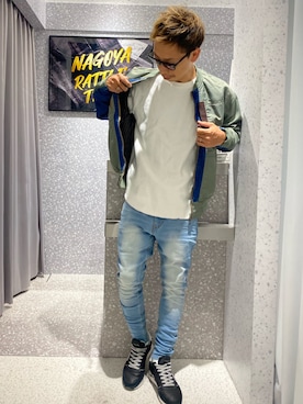 「RATTLE TRAP（ラトルトラップ）のアイテム（MA-1）」を使った、RT staffstylingさん（メンズ・167cm）の秋コーディネート