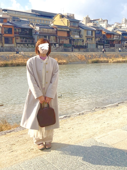 chambre de charme △cdc　super100 ロングコート chambre de charme（シャンブルドゥシャーム）の「△cdc