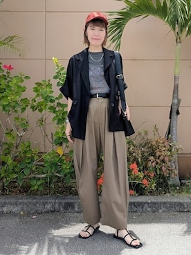 「アイテム（ジャケット/アウター）」を使った、BEAMS HEART WOMENさん（レディース・167cm）の夏コーディネート