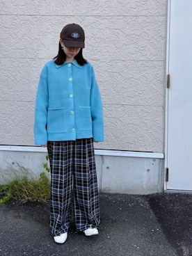 「アイテム（ステンカラーコート）」を使った、BEAMS HEART WOMENさん（レディース・158cm）の秋コーディネート