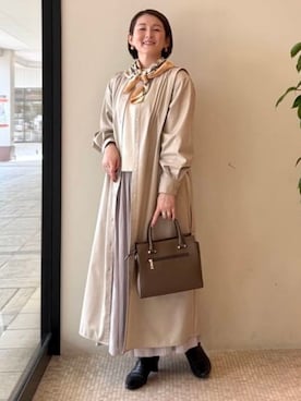 BEAMS HEART WOMENさん（レディース・163cm）の冬コーディネート