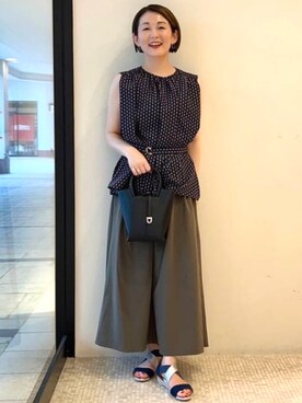 BEAMS HEART WOMENさん（レディース・163cm）の夏コーディネート