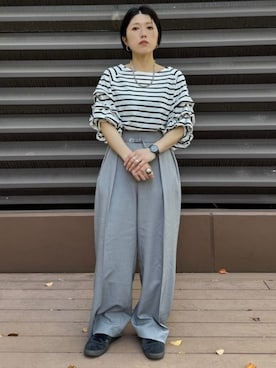 「BEAMS HEART（ビームスハート）のアイテム」を使った、BEAMS HEART WOMENさん（レディース・154cm）の春コーディネート