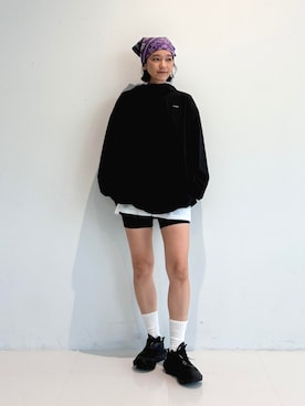 「アイテム（ナイロンジャケット）」を使った、BEAMS HEART WOMENさん（レディース・160cm）の夏コーディネート
