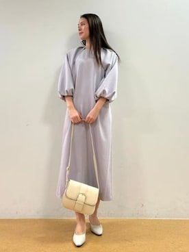 「セレモニーコーデ」｜「アイテム（ワンピース）」を使った、BEAMS HEART WOMENさん（レディース・168cm）の春コーディネート