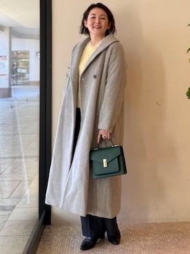 「アイテム（トレンチコート）」を使った、BEAMS HEART WOMENさん（レディース・163cm）の秋コーディネート