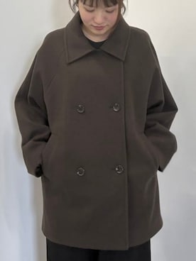 「アイテム（その他アウター、ブラウン系）」を使った、BEAMS HEART WOMENさん（レディース・160cm）の秋コーディネート