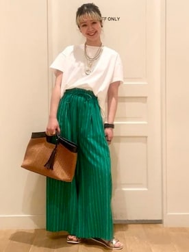 「大人可愛い、シンプル」｜BEAMS HEART WOMENさん（レディース・162cm）の春コーディネート