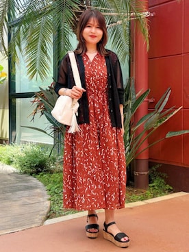 「アイテム（ワンピース）」を使った、BEAMS HEART WOMENさん（レディース・157cm）の夏コーディネート