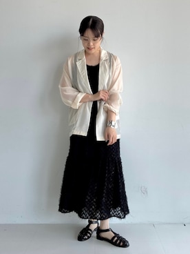 「BEAMS HEART（ビームスハート）のアイテム」を使った、BEAMS HEART WOMENさん（レディース・163cm）の春コーディネート