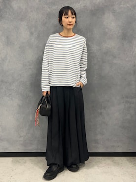 「アイテム（ドレスシューズ）」を使った、BEAMS HEART WOMENさん（レディース・160cm）の冬コーディネート