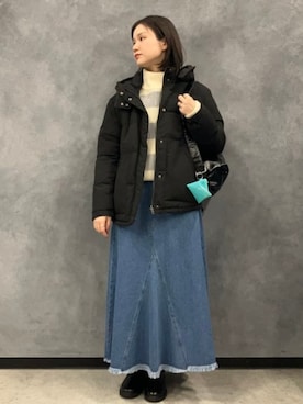 「アイテム（ダウンジャケット/コート）」を使った、BEAMS HEART WOMENさん（レディース・164cm）の秋コーディネート
