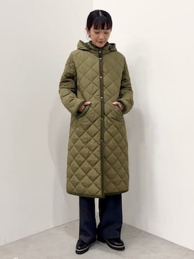 「アイテム（その他アウター、グリーン系）」を使った、BEAMS HEART WOMENさん（レディース・160cm）の秋コーディネート