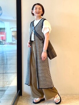 BEAMS HEART WOMENさん（レディース・163cm）の夏コーディネート