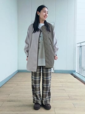 BEAMS HEART WOMENさん（レディース・159cm）の冬コーディネート