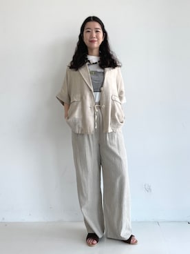 「BEAMS HEART（ビームスハート）のアイテム」を使った、BEAMS HEART WOMENさん（レディース・160cm）の春コーディネート