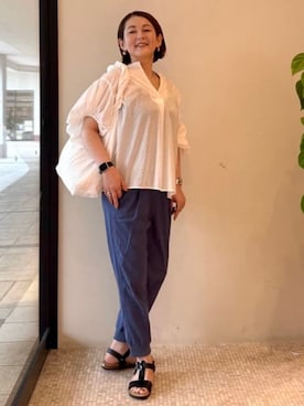 BEAMS HEART WOMENさん（レディース・163cm）の夏コーディネート