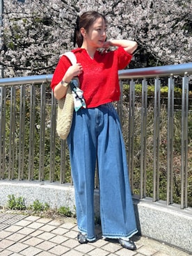 「BEAMS HEART（ビームスハート）のアイテム」を使った、BEAMS HEART WOMENさん（レディース・153cm）の春コーディネート