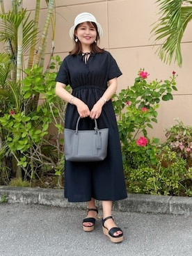 「150cm台コーデ」｜「アイテム（ワンピース/ドレス）」を使った、BEAMS HEART WOMENさん（レディース・157cm）の夏コーディネート