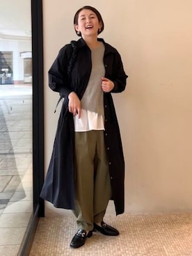 「大人カジュアルコーデ」｜「アイテム（カーゴパンツ）」を使った、BEAMS HEART WOMENさん（レディース・163cm）の春コーディネート