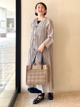 「レディースファッション」｜BEAMS HEART WOMENさん（レディース・163cm）の春コーディネート