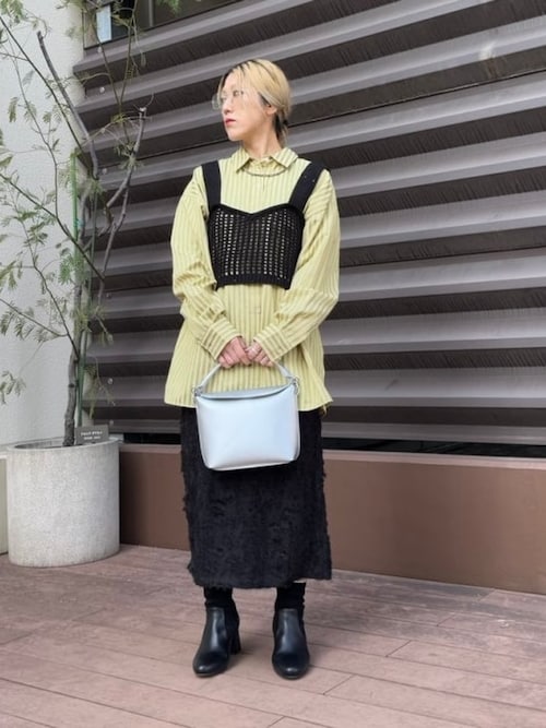 BEAMS HEART tシャツ スパンコールビスチェ × カットソー