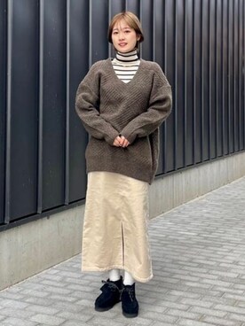 BEAMS HEART WOMENさん（レディース・157cm）の冬コーディネート
