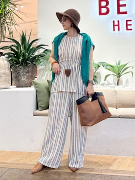 BEAMS HEART WOMENさん（レディース・158cm）の夏コーディネート
