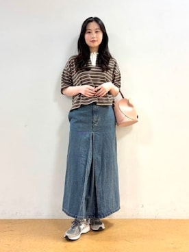 「BEAMS HEART（ビームスハート）のアイテム」を使った、BEAMS HEART WOMENさん（レディース・163cm）の春コーディネート