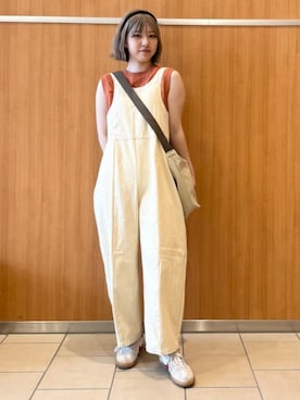 「アイテム（つなぎ/オールインワン）」を使った、BEAMS HEART WOMENさん（レディース・167cm）の夏コーディネート
