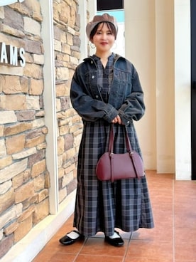 「アイテム（ハンチング/ベレー帽）」を使った、BEAMS HEART WOMENさん（レディース・157cm）の夏コーディネート