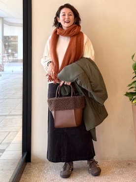 BEAMS HEART WOMENさん（レディース・163cm）の冬コーディネート