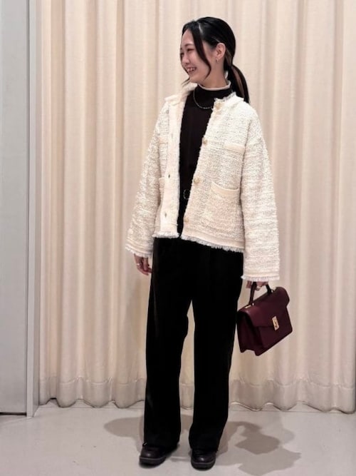 ニット ツイード ジャケット（ノーカラージャケット）｜BEAMS HEART