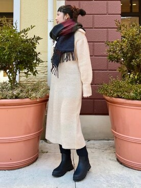 BEAMS HEART WOMENさん（レディース・163cm）の冬コーディネート