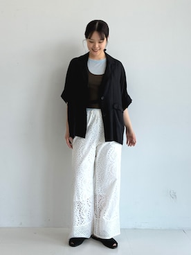 「BEAMS HEART（ビームスハート）のアイテム」を使った、BEAMS HEART WOMENさん（レディース・163cm）の春コーディネート