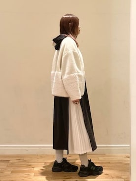 「アイテム（ブルゾン）」を使った、BEAMS HEART WOMENさん（レディース・165cm）の秋コーディネート